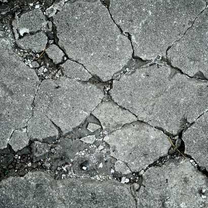 damaged concrete